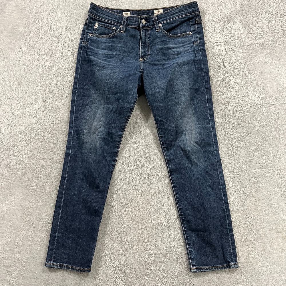 Adriano Goldschmied AG The Beau Slouchy Skinny Jeans Size 29 Faded Whiskered Y2K